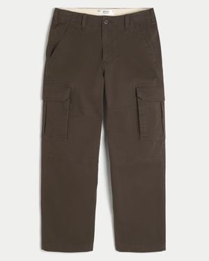 Hollister Skater Baggy Cargo Trousers - Grey