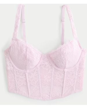 Hollister Gilly Hicks Lace Bustier - Pink