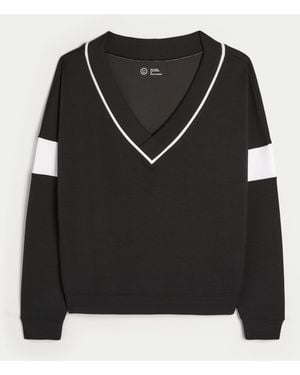 Hollister Gilly Hicks Active Cooldown Off-the-shoulder Top - Black