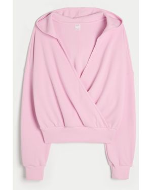 Hollister Gilly Hicks Cosy Waffle Wrap Hoodie - Pink