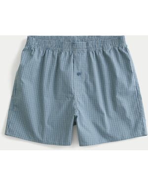 Hollister Cotton Boxer Shorts - Blue