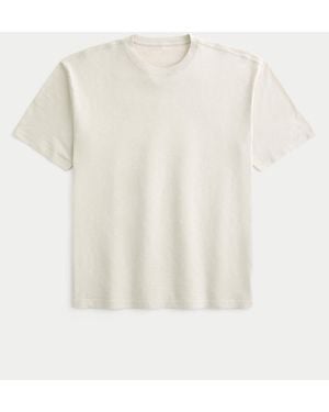 Hollister Boxy Slub Crew T-shirt - White
