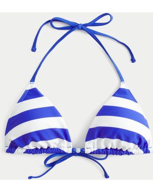 Hollister Beaded Triangle Bikini Top - Blue