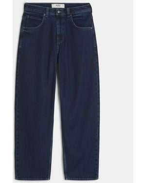 Hollister Dark Wash Skater Baggy Jeans - Blue