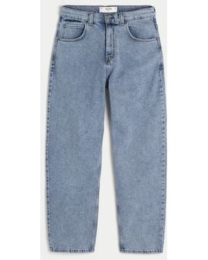 Hollister Medium Wash Skater Baggy Jeans - Blue