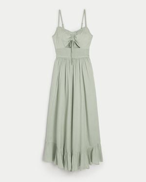 Hollister Asymmetrical Hem Maxi Dress - White