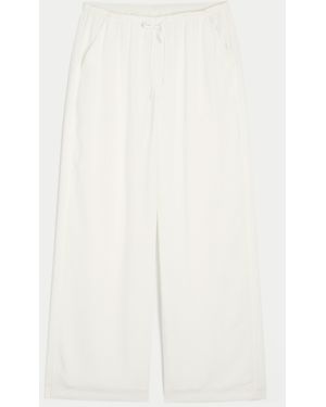Hollister Slub Pull-on Trousers - White