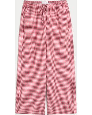 Hollister Pull-on Slub Trousers - Pink