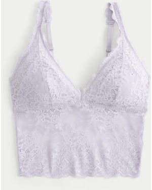 Hollister Lace V-neck Cami - Purple