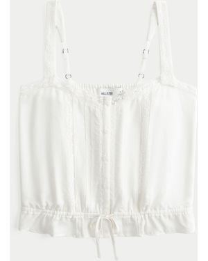 Hollister Easy Cinch Waist Blouse - White