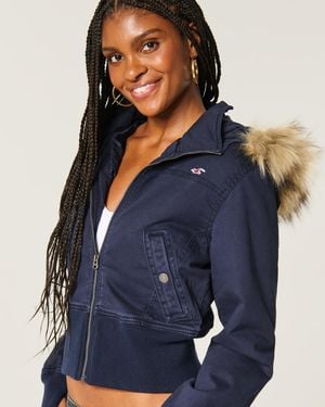Hollister Hollister Peyton Twill-Jacke - Blau