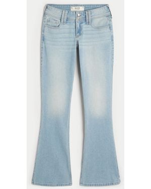 Hollister Low-rise Light Wash Bootcut Jeans - Blue