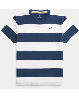 Hollister Cotton Icon Crew T-shirt - Blue