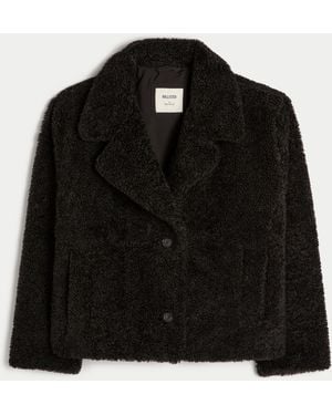 Hollister Sherpa Peacoat - Black