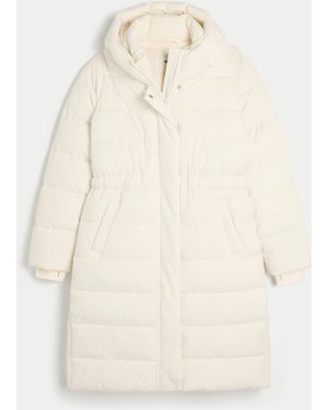 Hollister Longline Puffer Parka - Natural