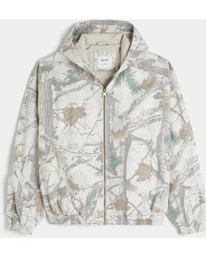 Hollister Camo Skater Jacket - Grey