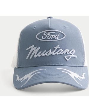 Hollister Ford Mustang Graphic Trucker Hat - Blue