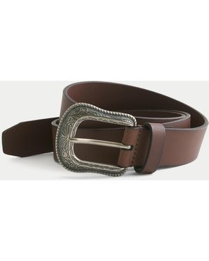 Hollister Leather Belt - Brown