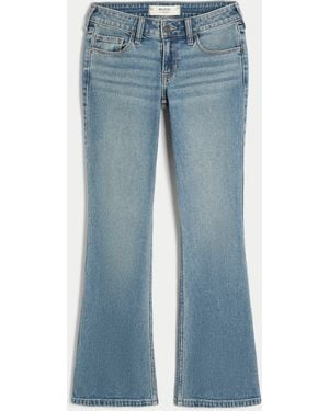 Hollister Low-rise Medium Wash Bootcut Jeans - Blue
