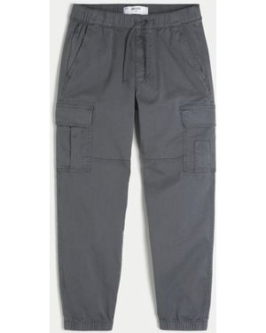 Hollister Relaxed Cargo Joggers - Grey