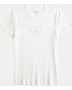 Hollister Baby-Tee mit Polly Pocket-Grafik - Weiß