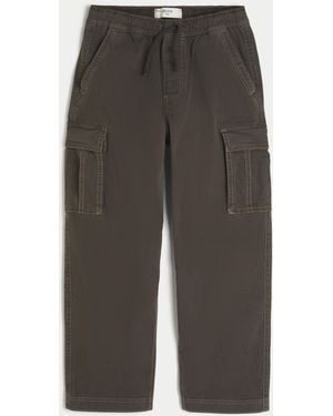 Hollister Baggy Cargo Trousers - Grey