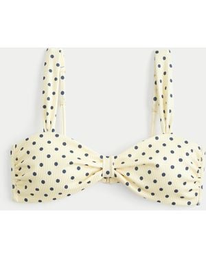 Hollister Rib Scoop Bikini Top - Metallic