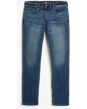 Hollister Dark Wash Slim Straight Jeans - Blue