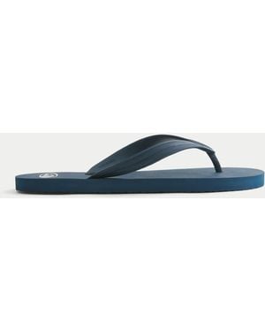 Hollister Rubber Flip Flops - Blue