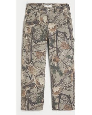 Hollister Camo Baggy Painter Jeans - Grey