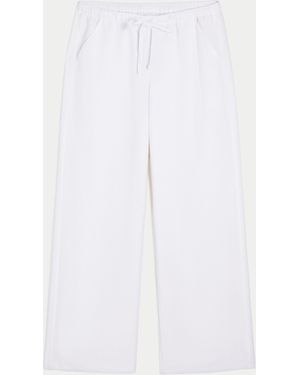 Hollister Linen-blend Pull-on Trousers - White