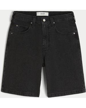 Hollister Black Baggy Jean Shorts