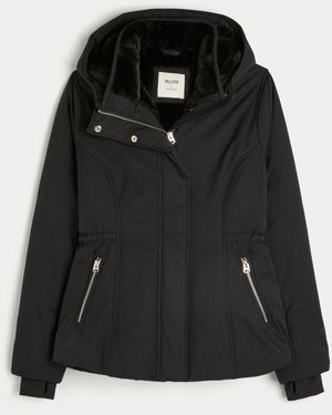 Hollister Faux Fur-lined All-weather Jacket - Black