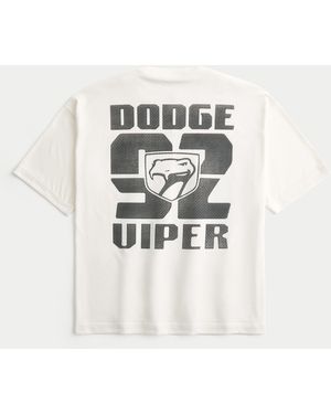 Hollister Baggy Dodge Viper Graphic Football Jersey - White