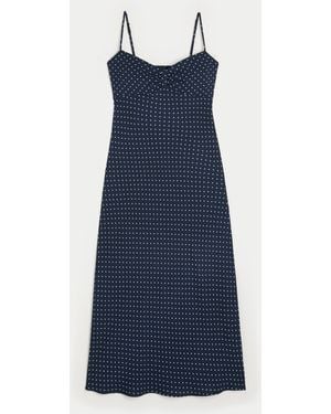 Hollister Crepe Slip Maxi Dress - Blue
