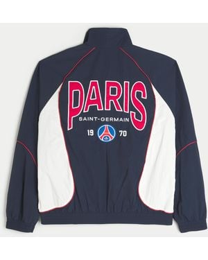 Hollister Paris Saint-germain F.c. Zip-up Jacket - Blue