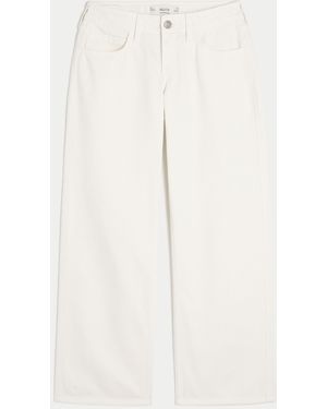 Hollister Low-rise White Baggy Jeans - Natural