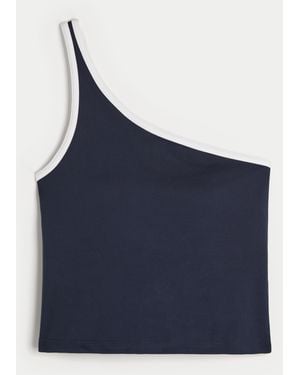Hollister Gilly Hicks Active Recharge One-shoulder Tank - Blue