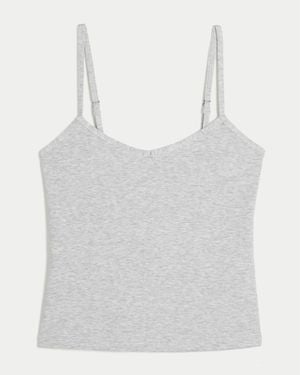 Hollister Must-have Basics Baby V-neck Cami - Grey