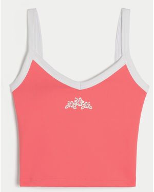 Hollister Gilly Hicks Active Recharge Tipped Cami - Pink