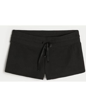 Hollister Gilly Hicks Cosy Waffle Mini Shorts - Black