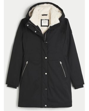 Hollister All-weather Faux Fur-lined Parka - Black