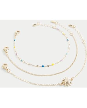 Hollister Sun Chain Bracelet 3-pack - Natural