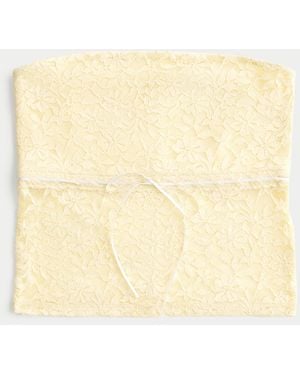 Hollister All-over Lace Tube Top - Natural