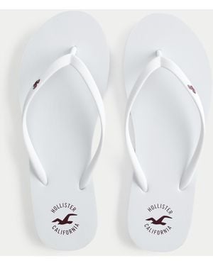 Hollister Flip Flops - White