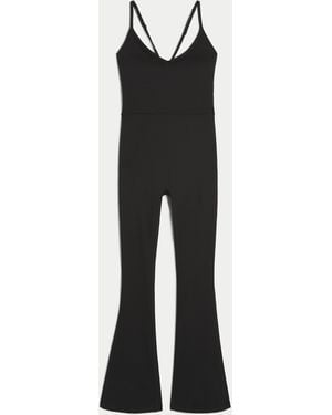 Hollister Gilly Hicks Active Strappy Back Flare Onesie - Black