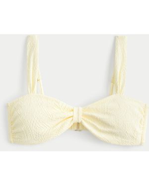 Hollister Jacquard Scoop Bikini Top - Natural
