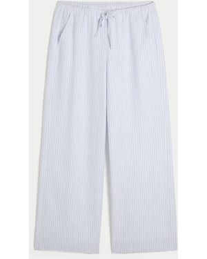Hollister Linen-blend Baggy Pull-on Trousers - White