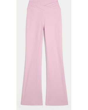 Hollister Gilly Hicks Active Recharge Wrap Waist Bootcut Leggings - Pink