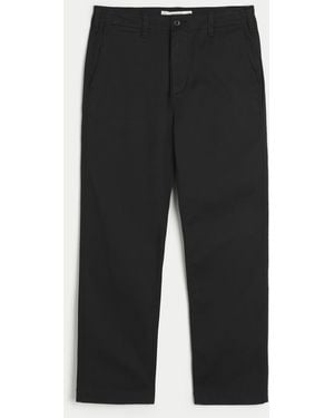 Hollister Slim Straight Chino Trousers - Black